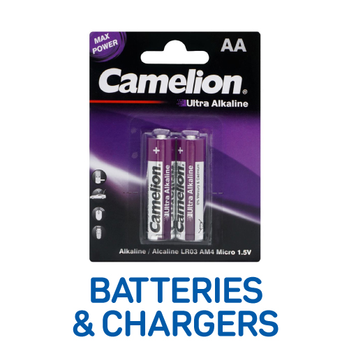 BATTERIES & CHARGERS