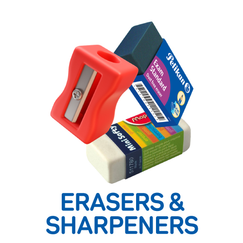 ERASERS & SHARPENERS