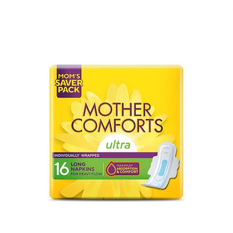 Butterfly Mother Comforts Ultra Long Napkins 16'S