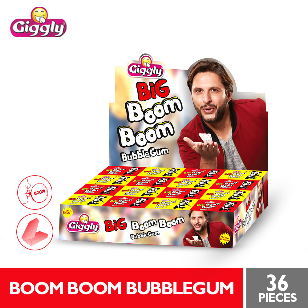 Giggly Boom Boom Bubble Gum Rs3*36